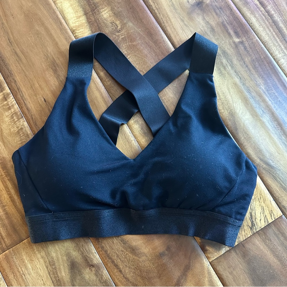 Senita Black Sports Bra